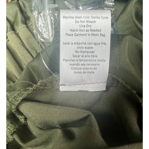 Venus Olive Green Sleeveless Jumpsuit With  Rhinestone Embellishment Neckline L - Picture 12 of 12